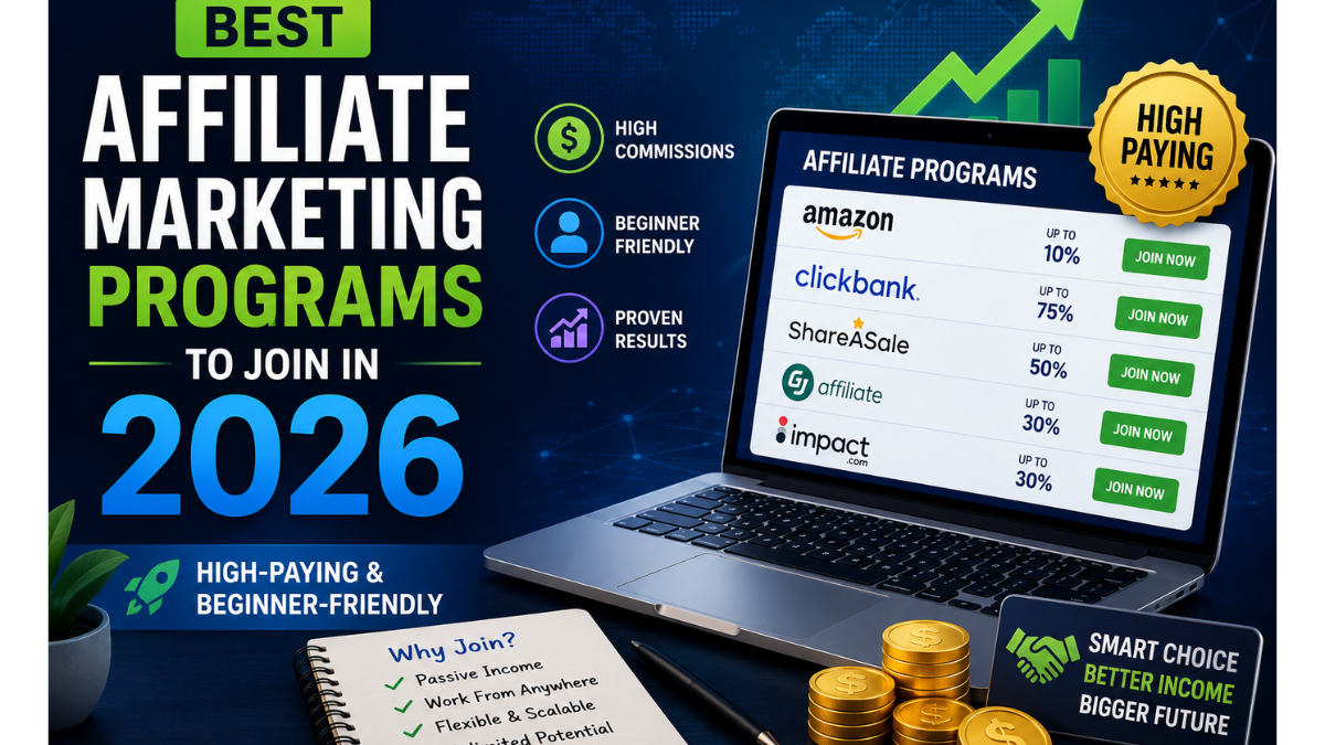 Discover 15 of the best affiliate marketing programs to join in 2026 — high-paying, recurring, and beginner-friendly options for every niche.